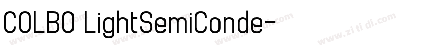 COLBO LightSemiConde字体转换